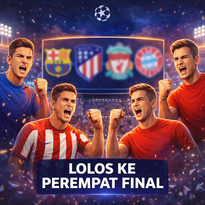 Hasil Pertandingan liga Champions 16 Besar 2026