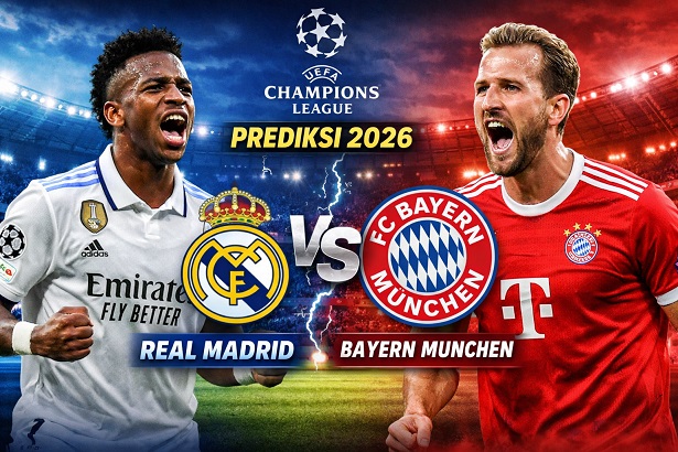 Prediksi UEFA Champions Real Madrid vs Bayern Muenchen 2026